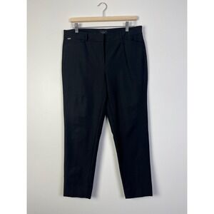 White House Black Market‎ Officecore Minimalist Ankle Pants The Slim Black 10